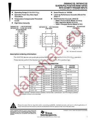 SN74AHC132NSR datasheet  